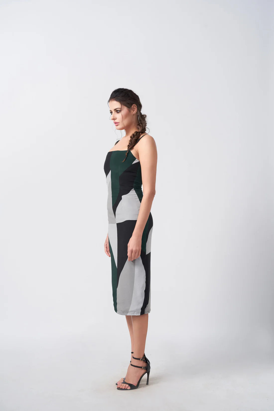 crepe fabric dress