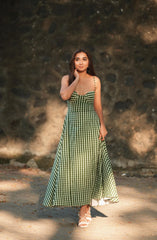 green summer dress