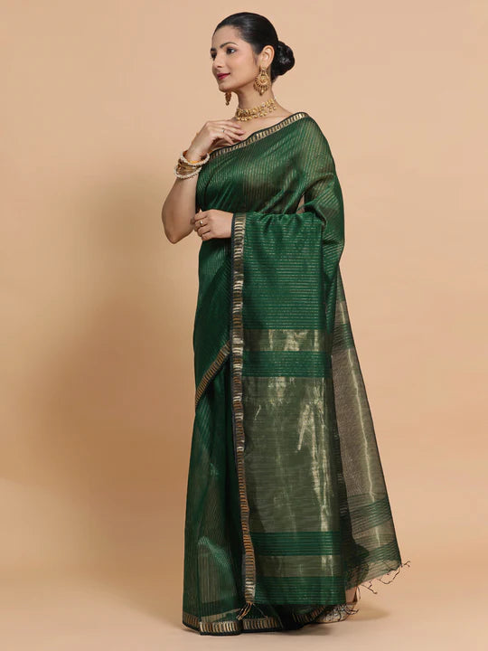 Silk cotton with zari