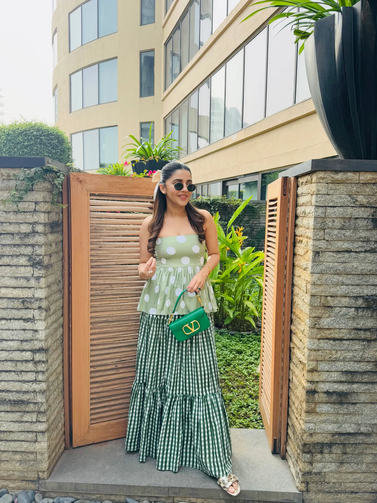 Green Polka Dot Co-ord Set