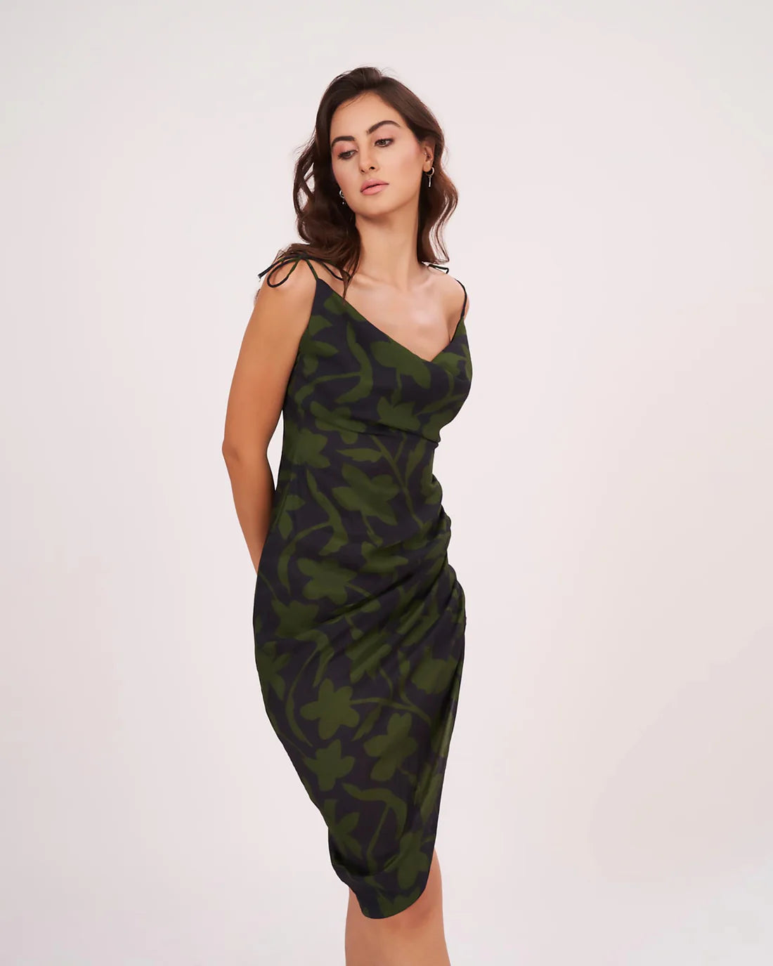 sleeveless green dress