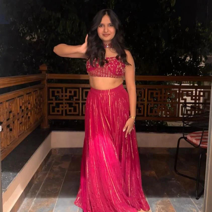 sequin embroidery outfit