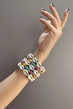 Cowrie Shell Navratri Handcuff Bracelet