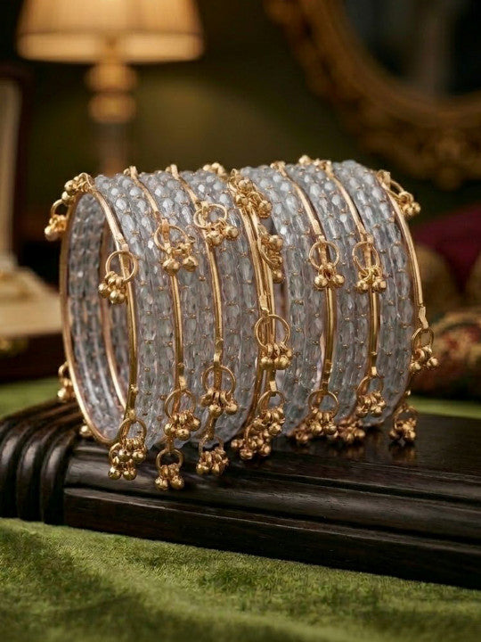 Rani Gulabo Ghungroo Bangle Set