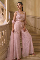 Blush Pink Handwork Indo-Western Palazzo Se