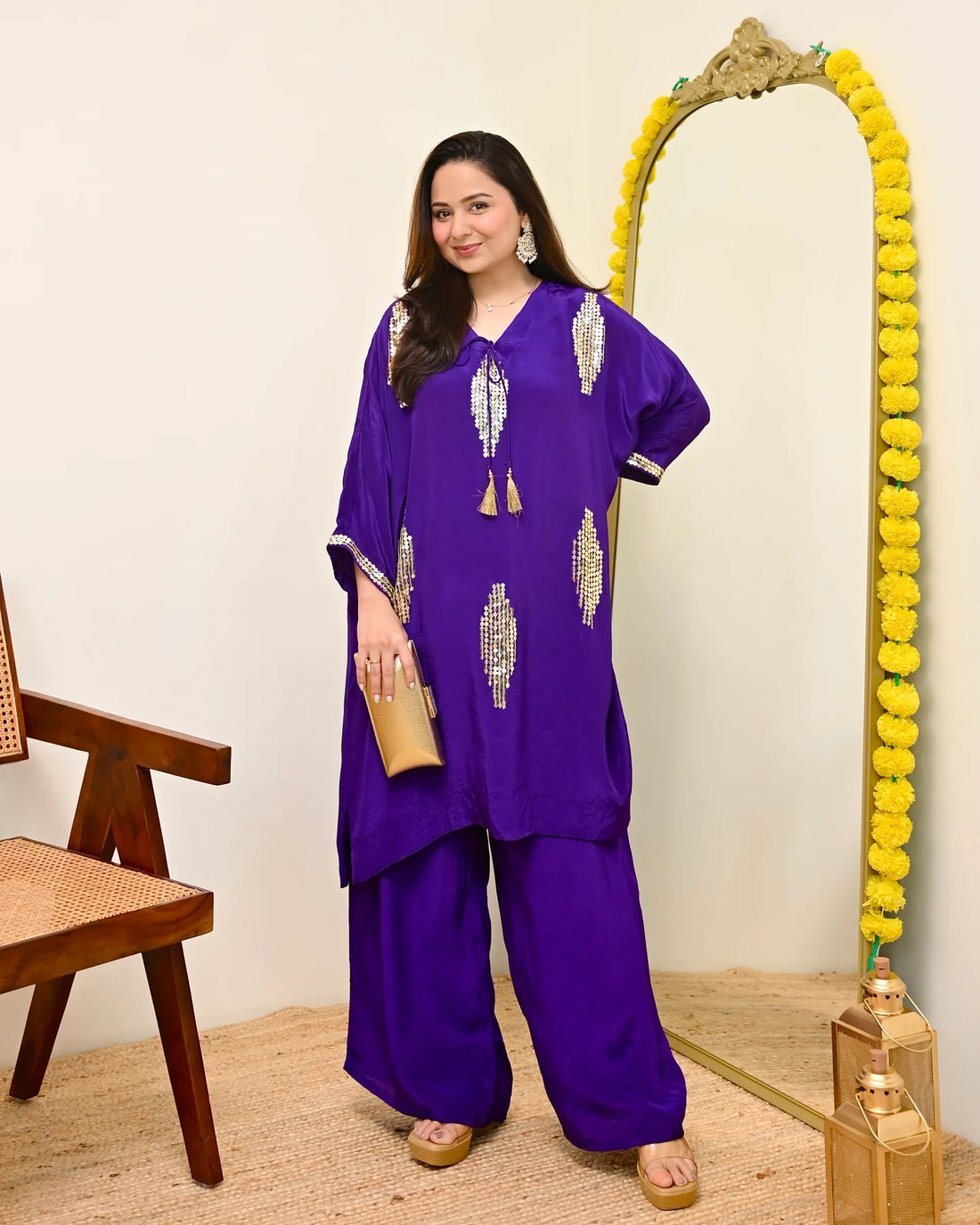 Ruhani Violet Festive Co-ord