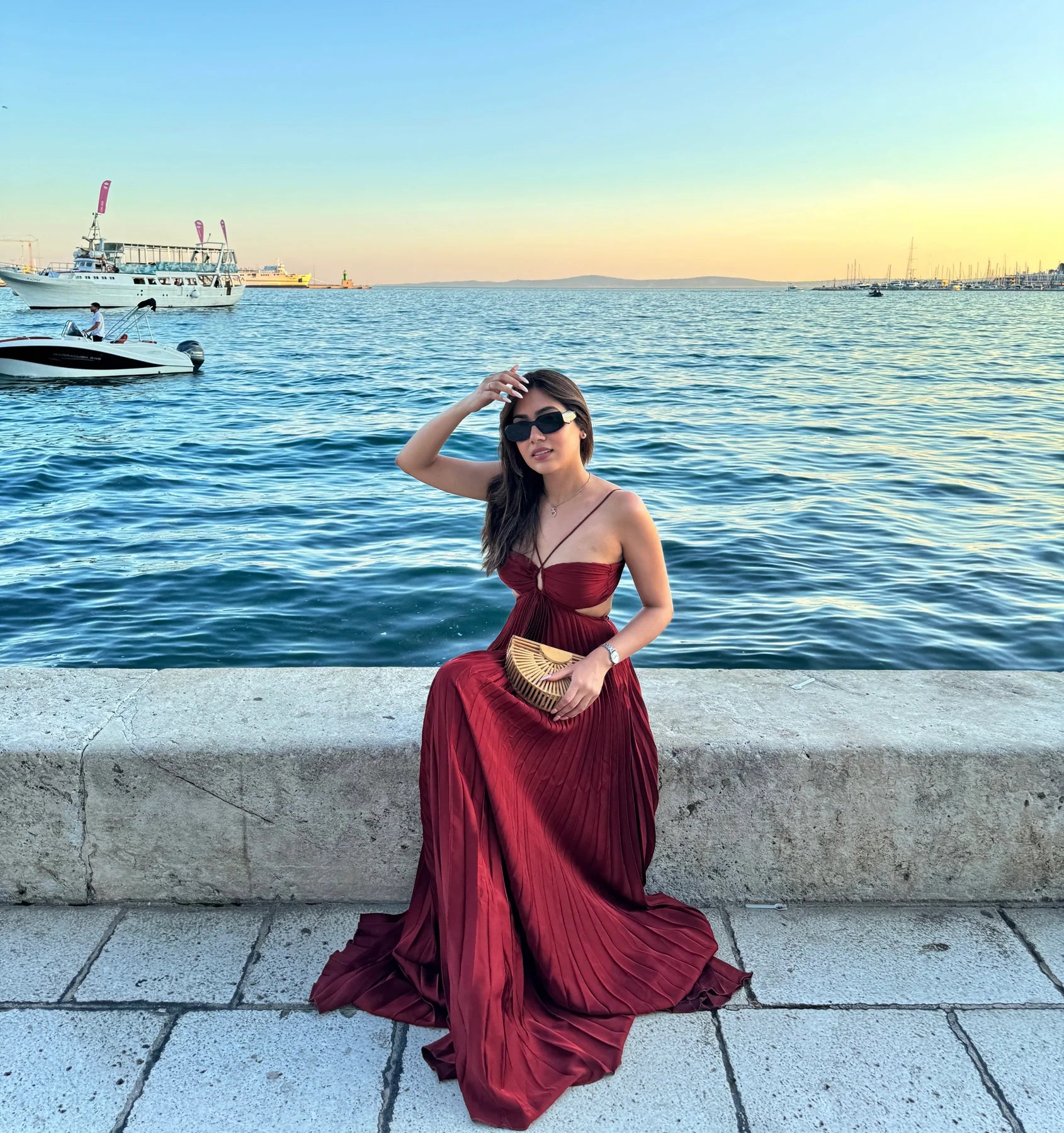 luxe evening dress