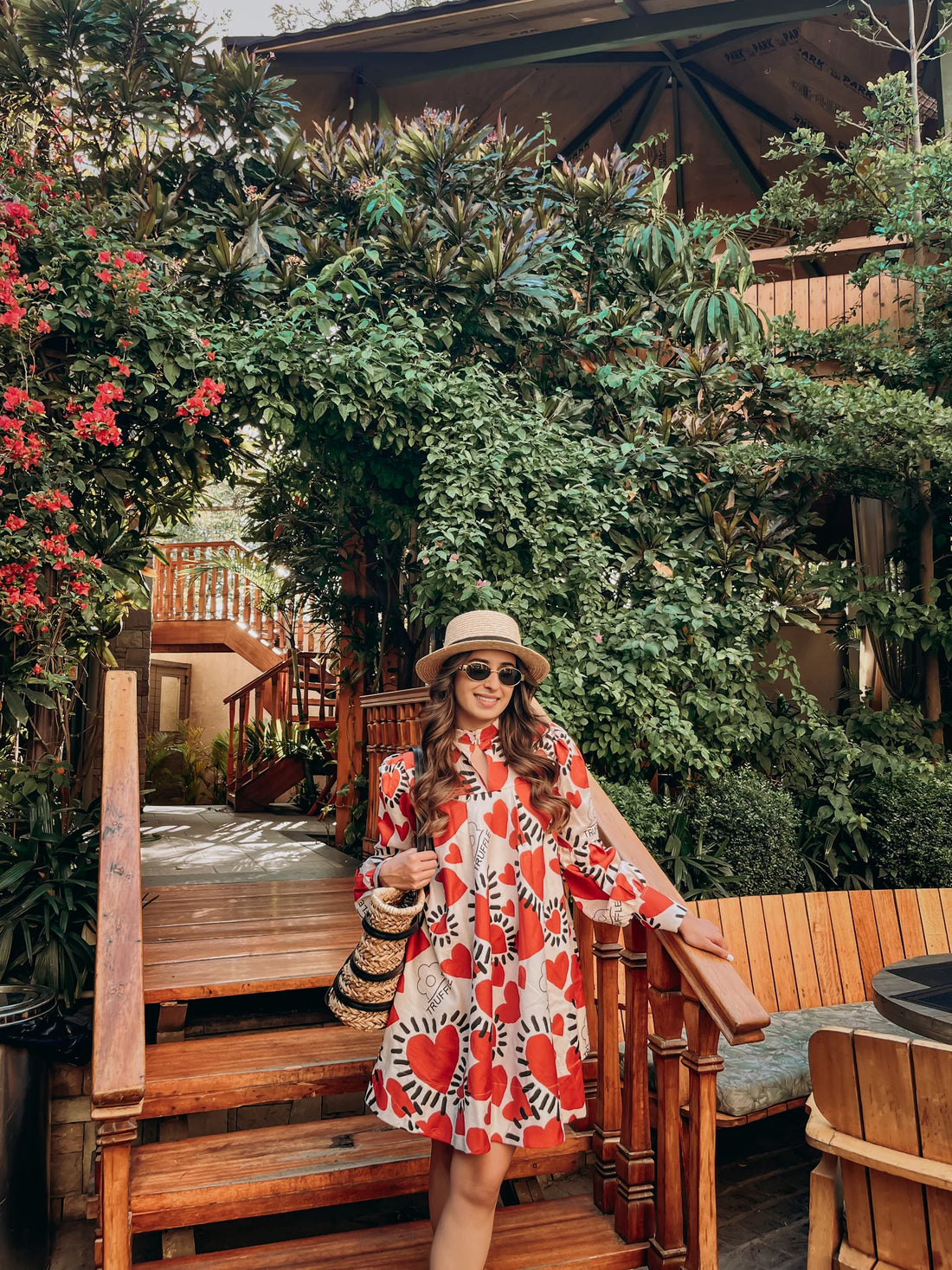 Printed beach dress