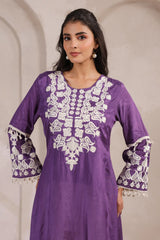 Helio Chinon Embroidered Kurta Pant Set