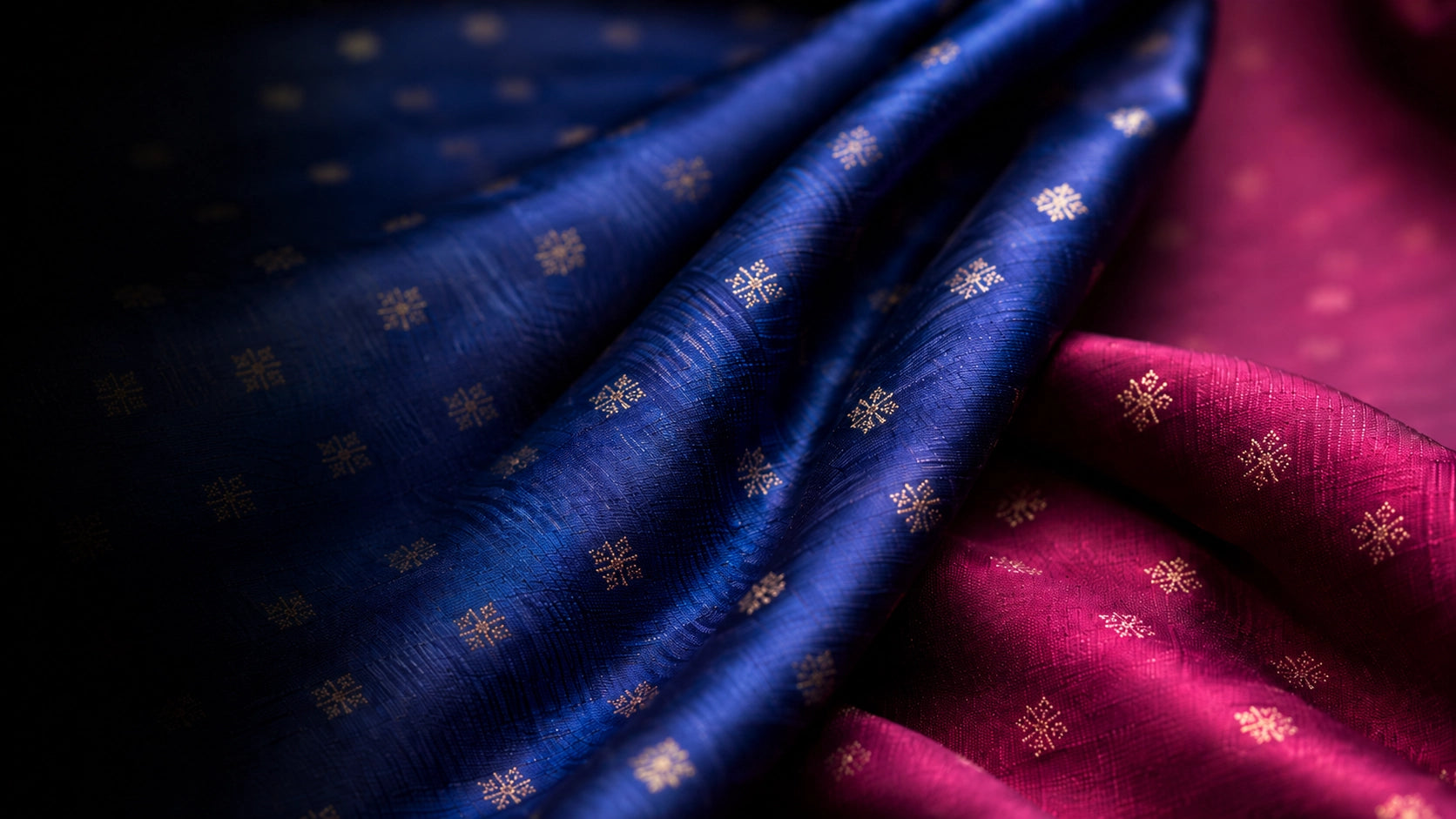 METALLIC SHIMMER. WOVEN LIGHT.