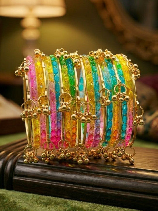 Rani Gulabo Ghungroo Bangle Set
