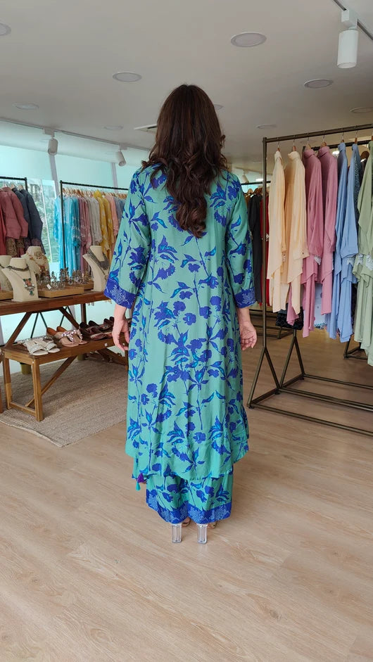 Floral Muslin Two-Piece Coord Set