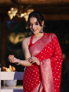 Shahi Sindoor Banarasi Saree