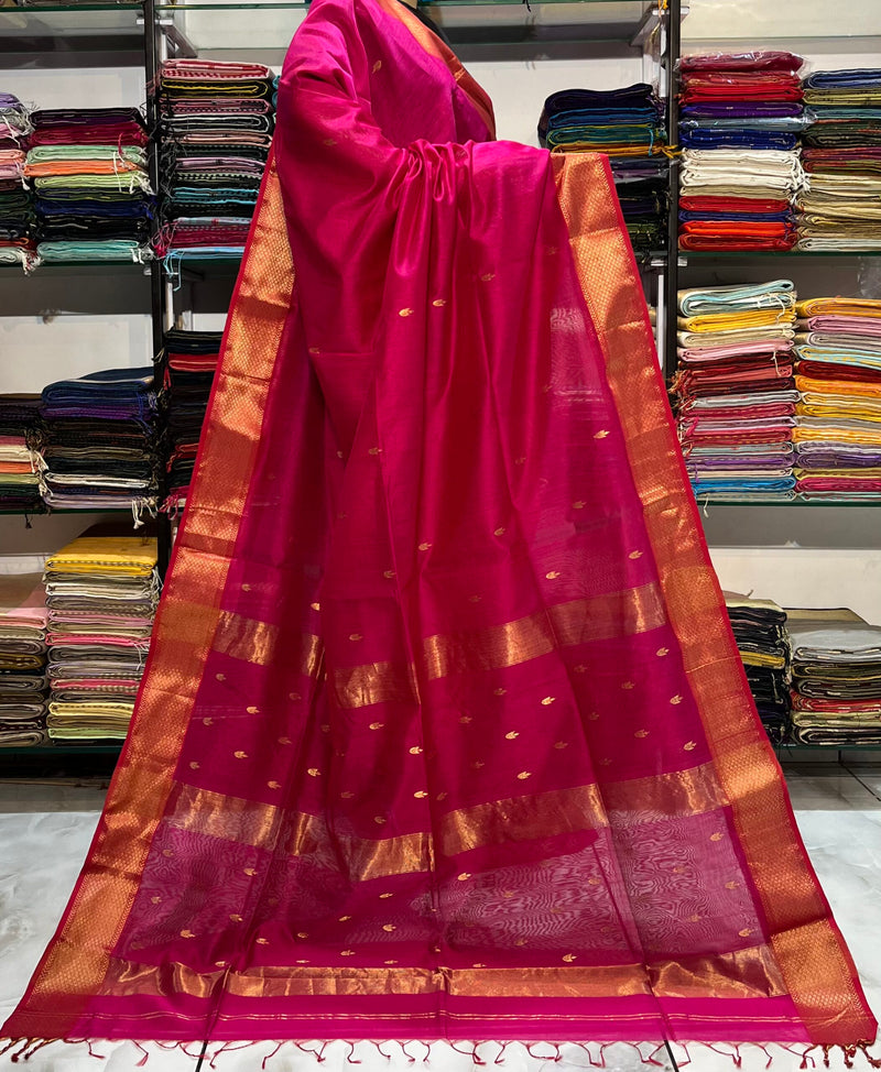 NAYANTARA PURE DIYA BUTTI MAHESHWARI SAREE
