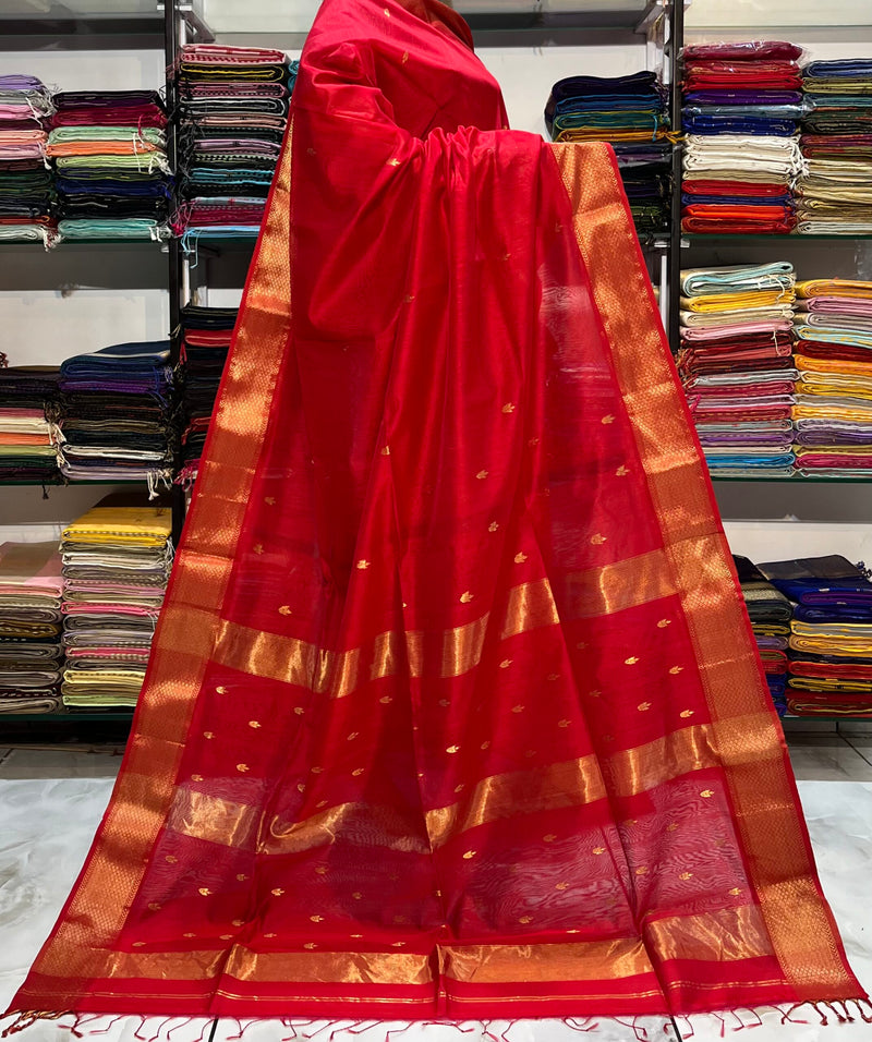 NAYANTARA PURE DIYA BUTTI MAHESHWARI SAREE