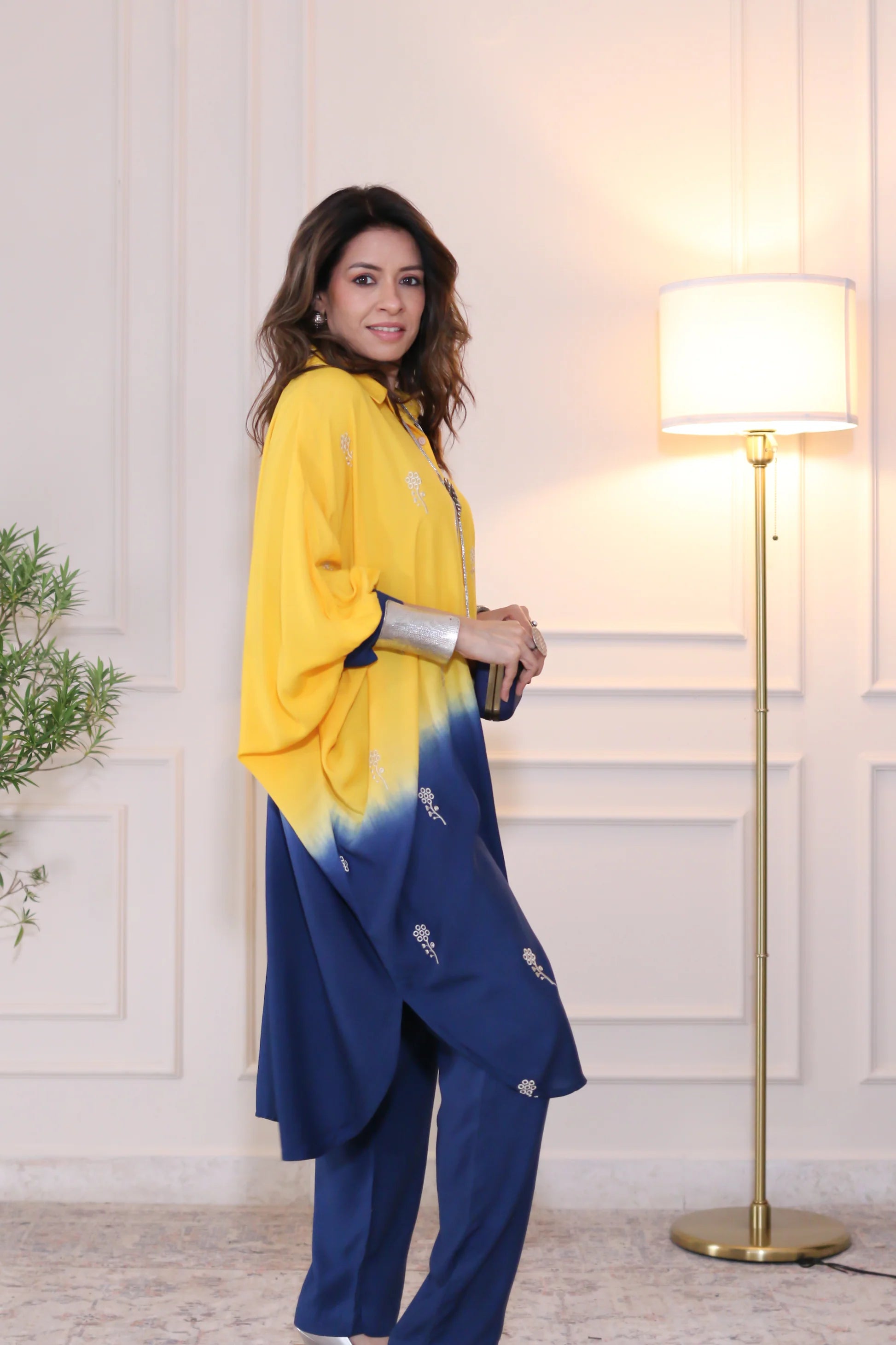 Rayon Dual Kaftan Co-Ord Set