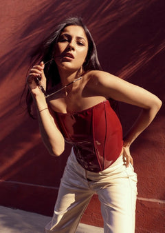 Slim fit corset top