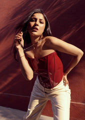 Slim fit corset top