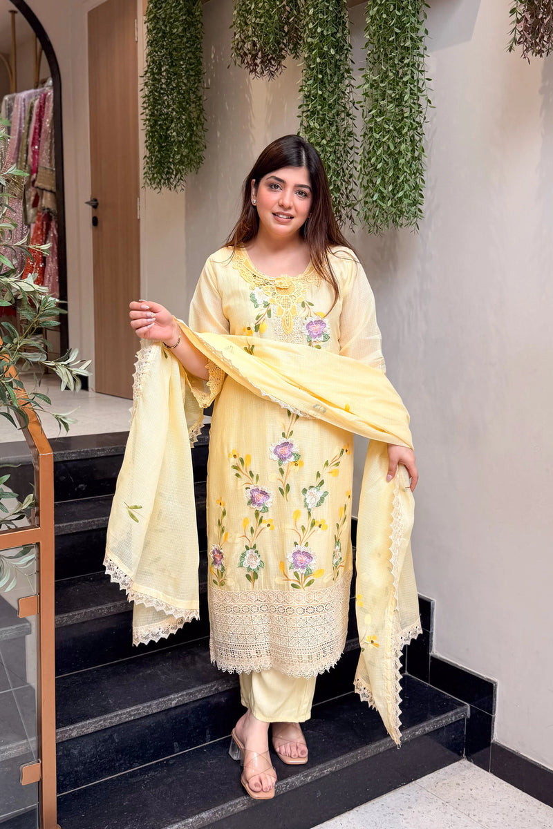 Savarna Hand Painted Suit