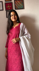 Kota Jaal Chikankari Kurta