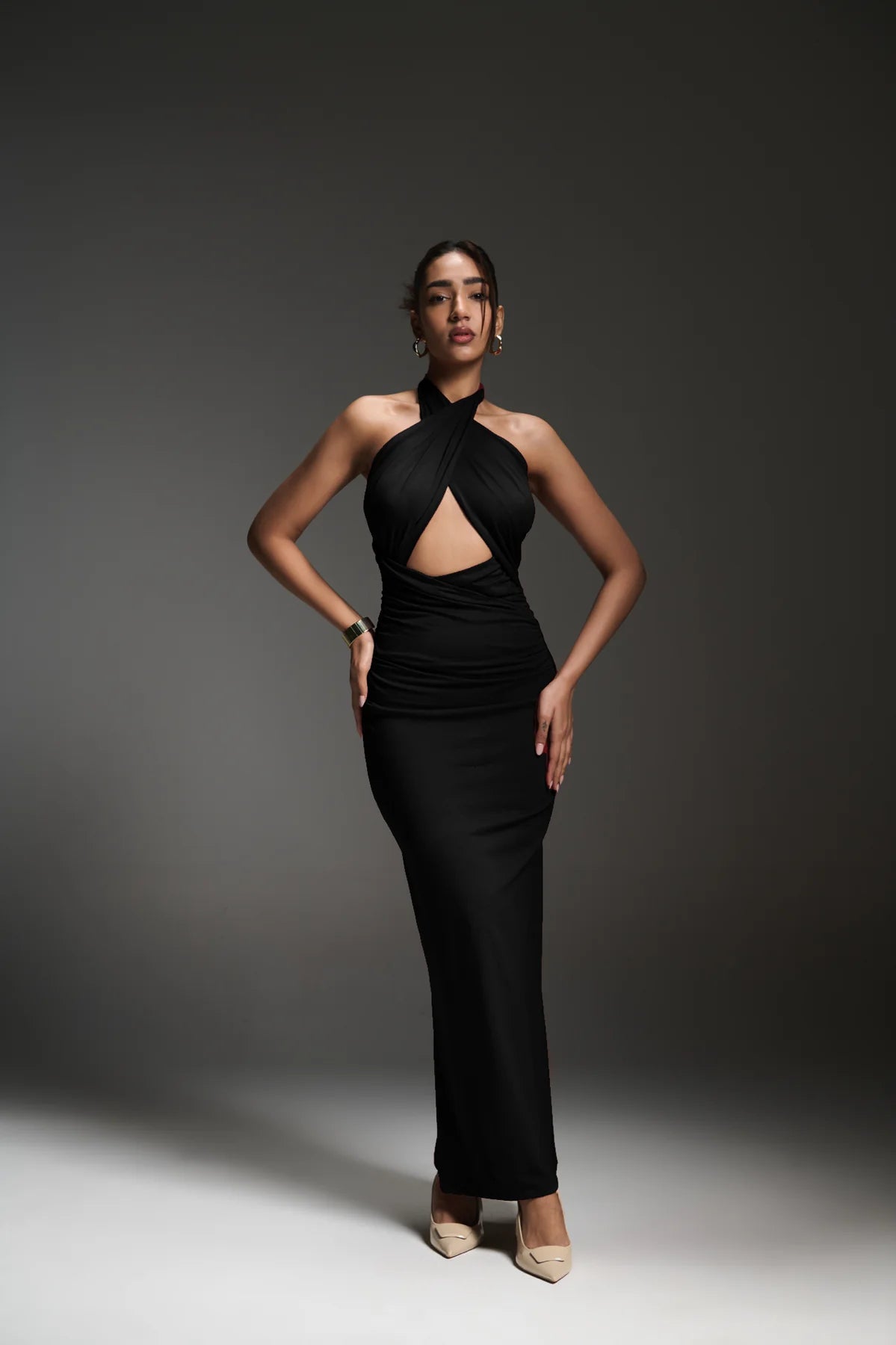 Black evening dress