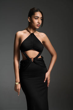 halter neck dress