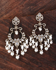 Pearl Rajveer Designer Chandbali Earrings
