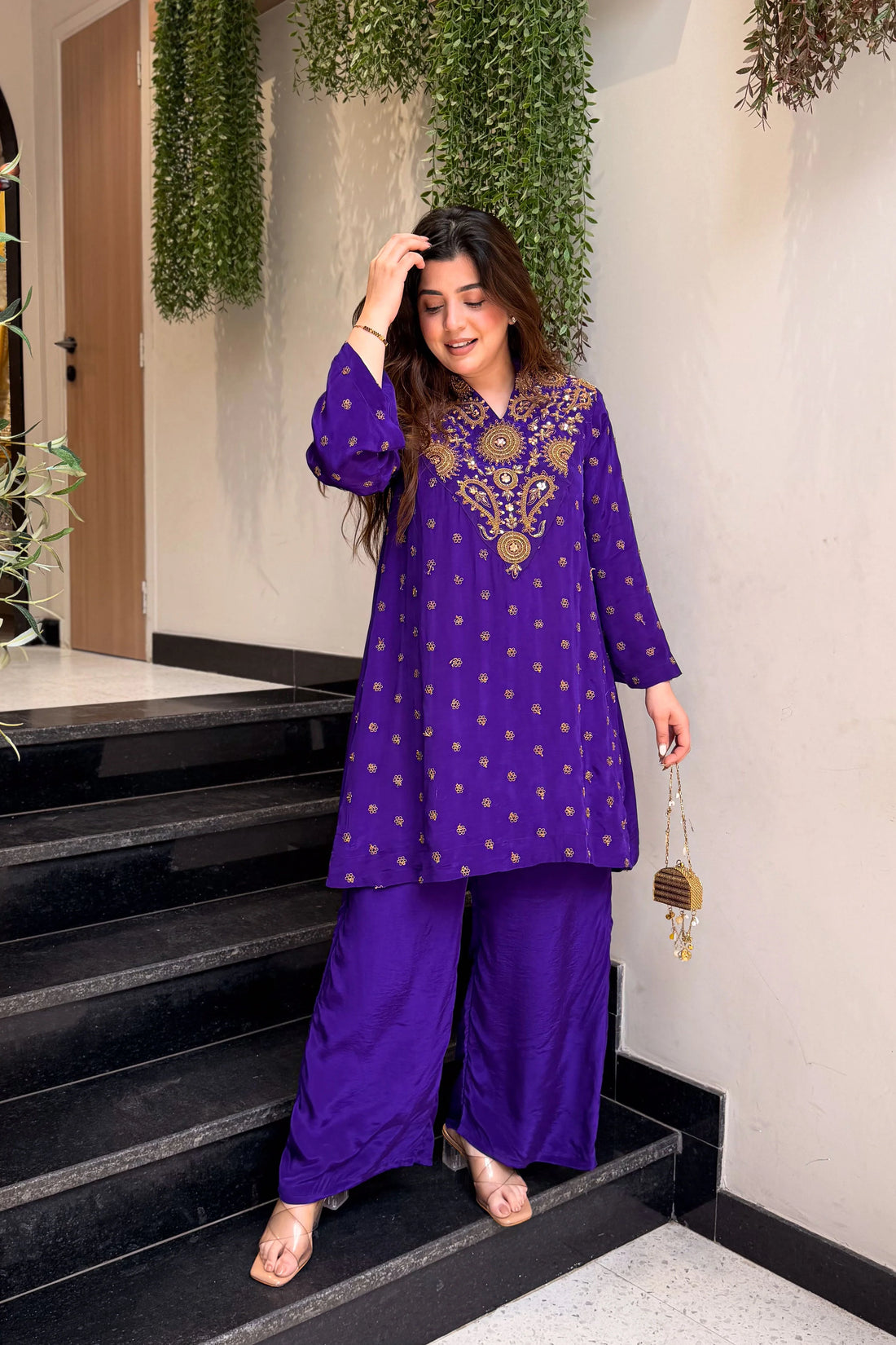 Aahira Hand Embroidered Co Ord Set