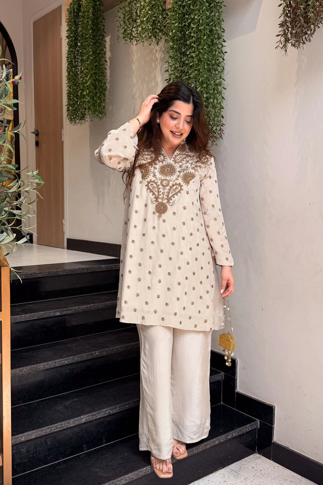 Aahira Hand Embroidered Co Ord Set