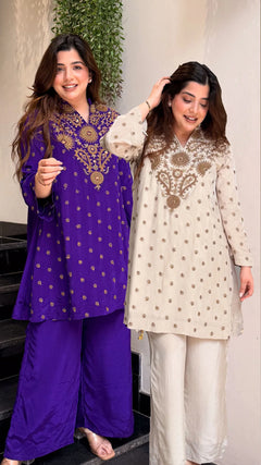 Aahira Hand Embroidered Co Ord Set
