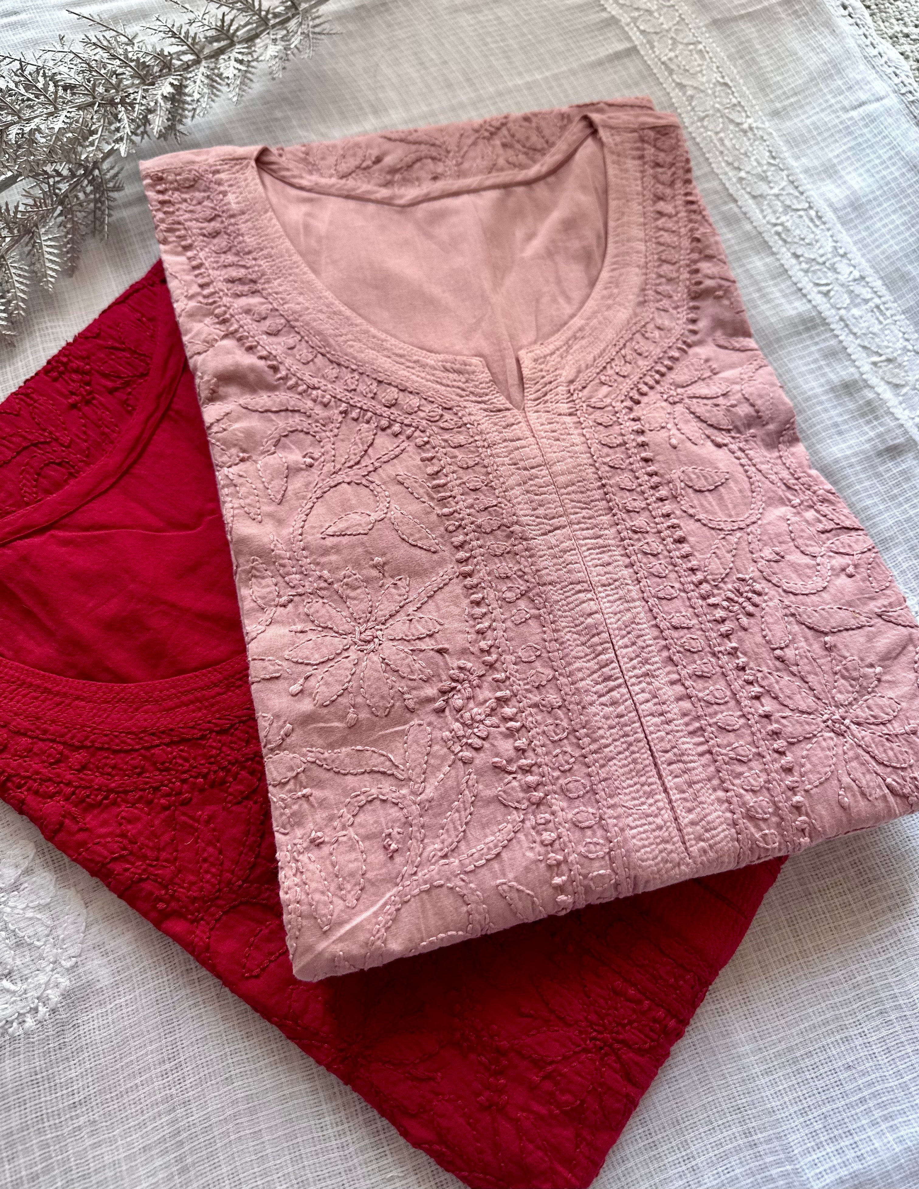 Cotton Jaal Chikankari Kurta