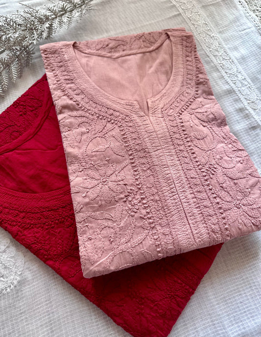 Cotton Jaal Chikankari Kurta 3024