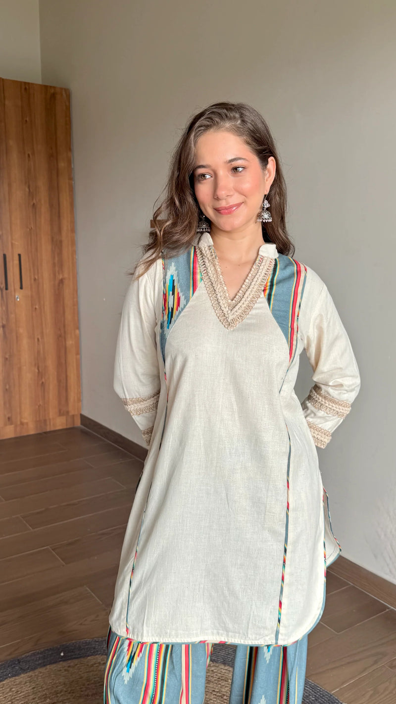 Ivory Ikat Harmony Co-Ord Set