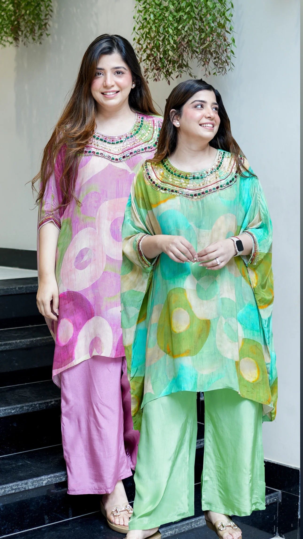 Razia Embroidered Crepe Co-Ord Set
