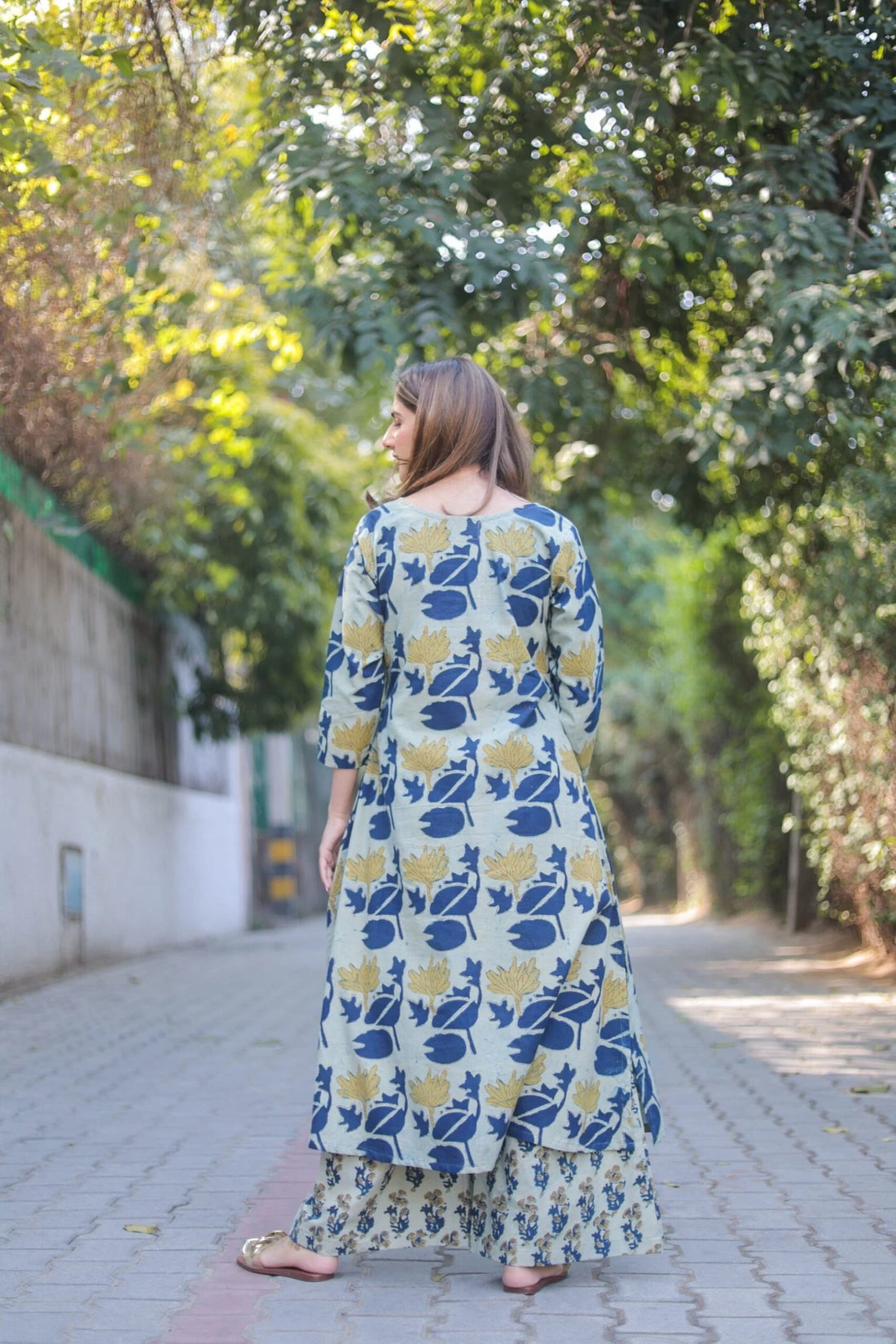 Deep Indigo Pure Cotton Suit Set
