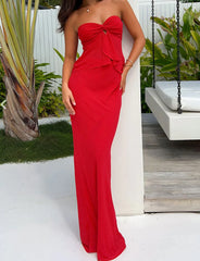 Chic Red Two-Piece Coord Set