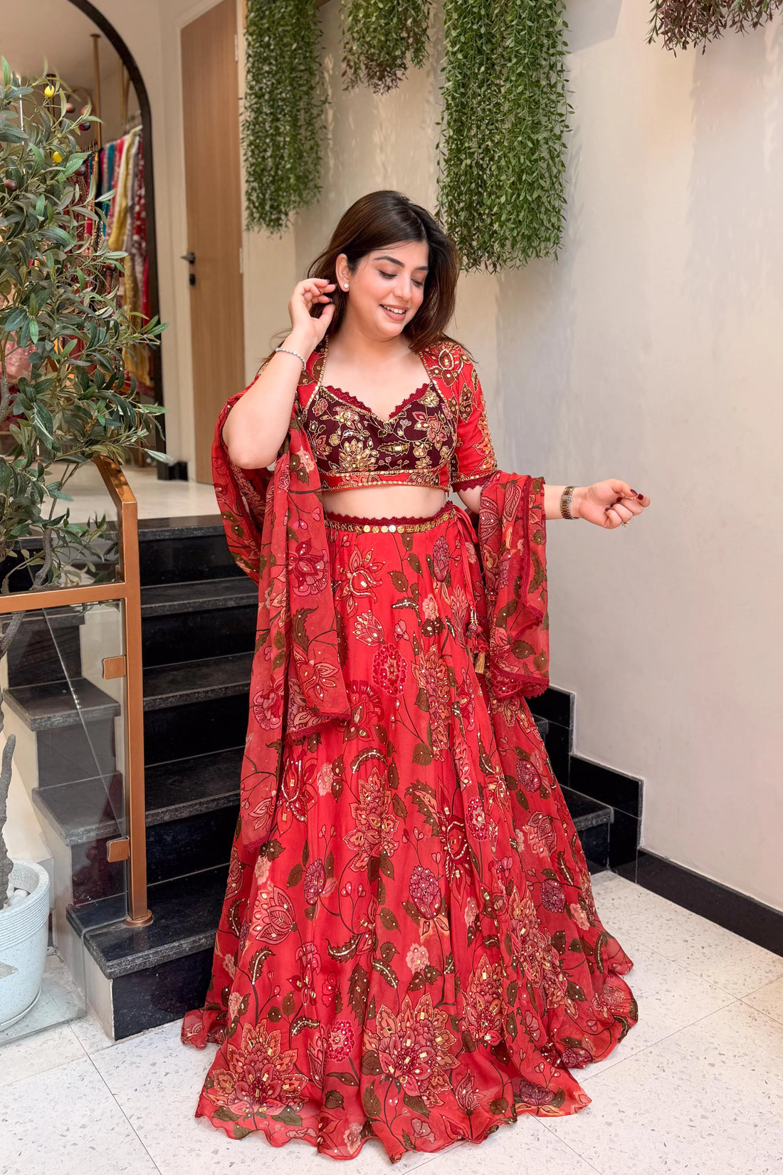 Raabta Floral Embroidered Lehenga