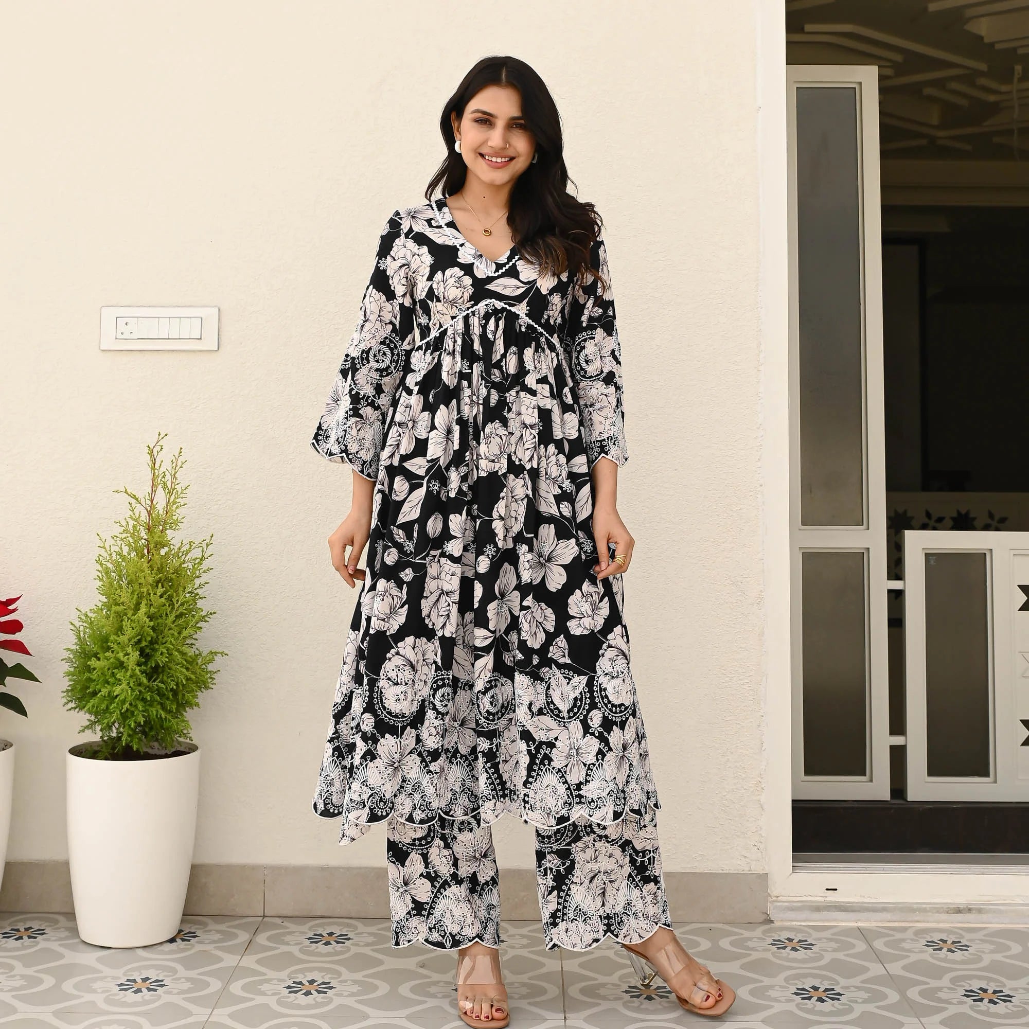 Black and white co-ord set