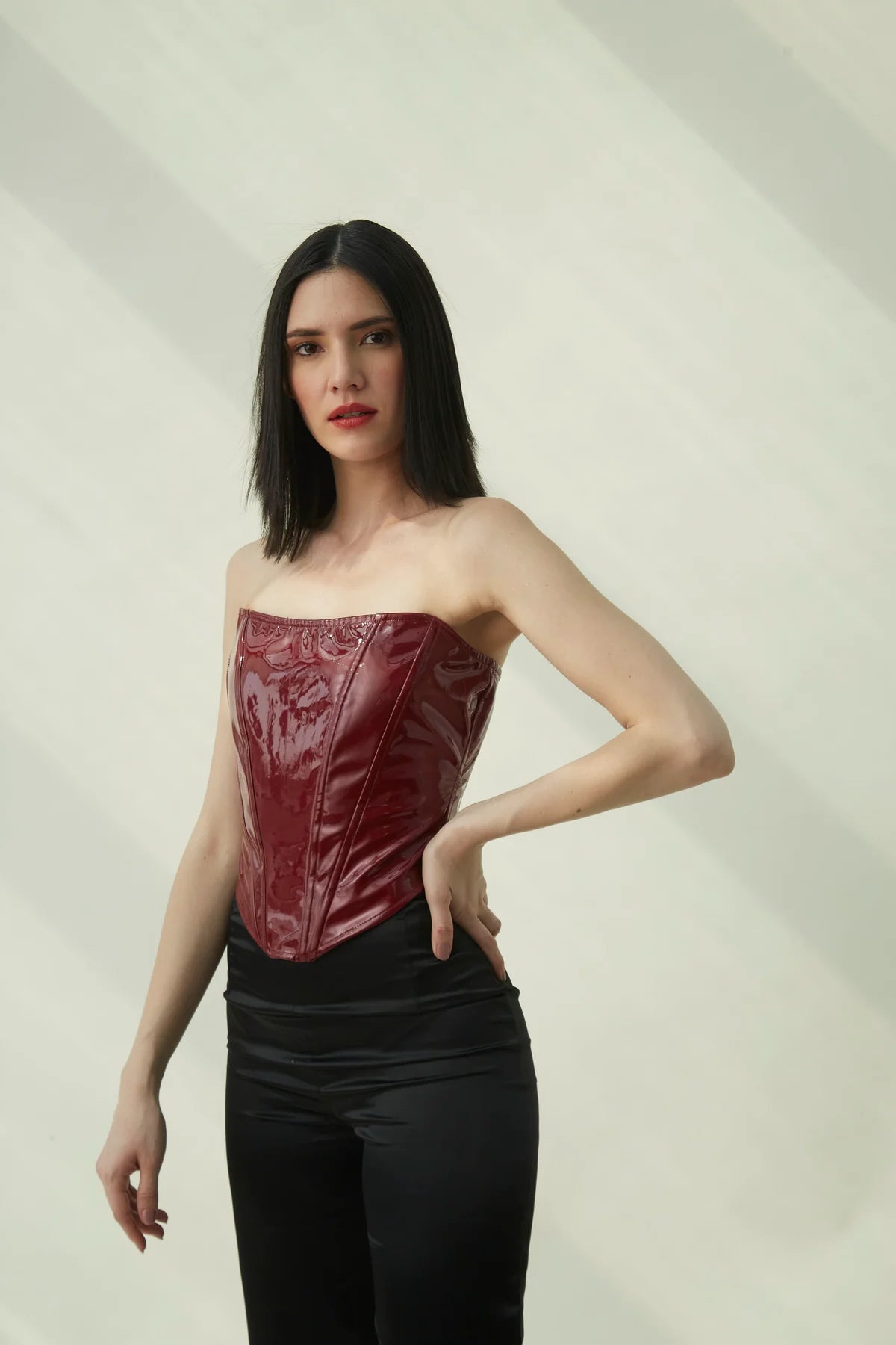 Boned bodice top for women