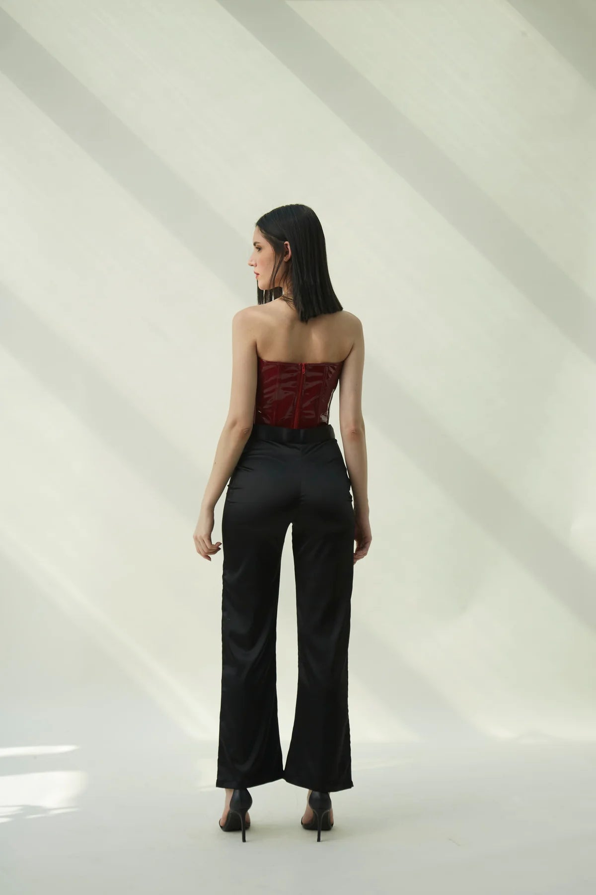 Stylish red party top