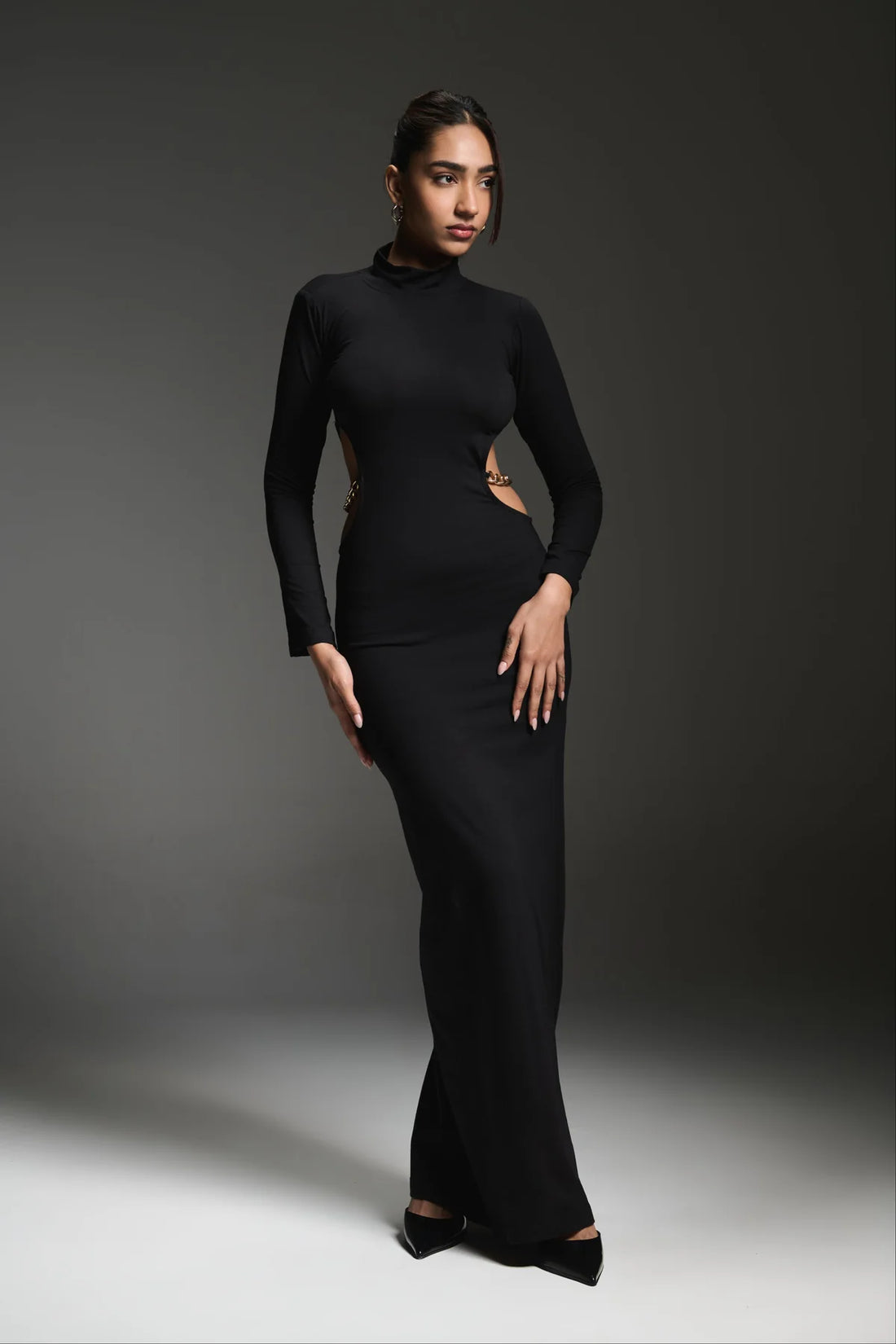 mock neckline dress for special occasions
