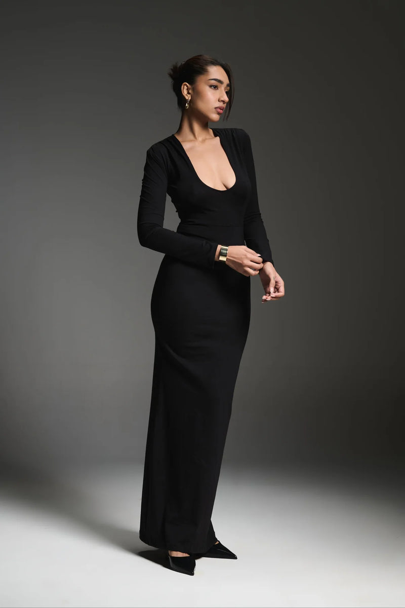 Black dress for dinner parties