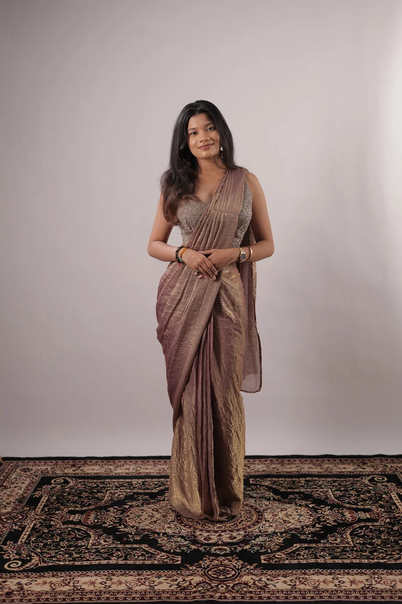 Embellished Fendy Silk Ready-to-Wear Saree