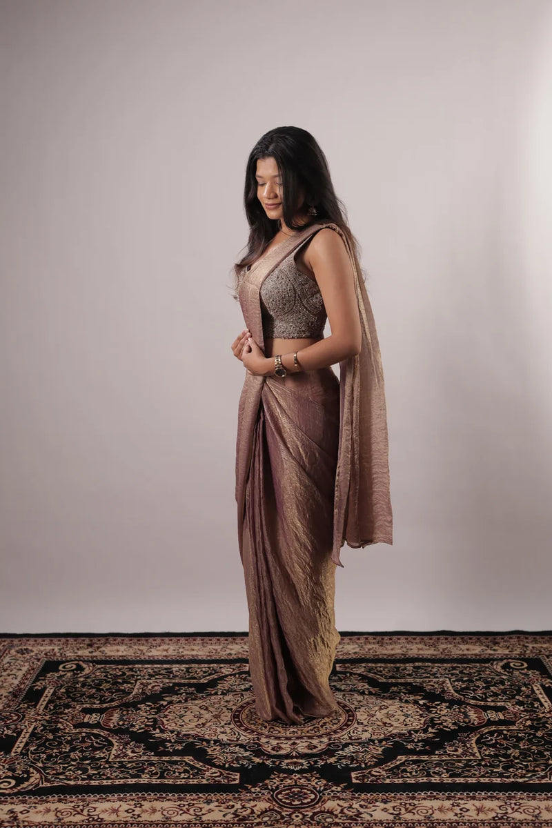 Embellished Fendy Silk Ready-to-Wear Saree