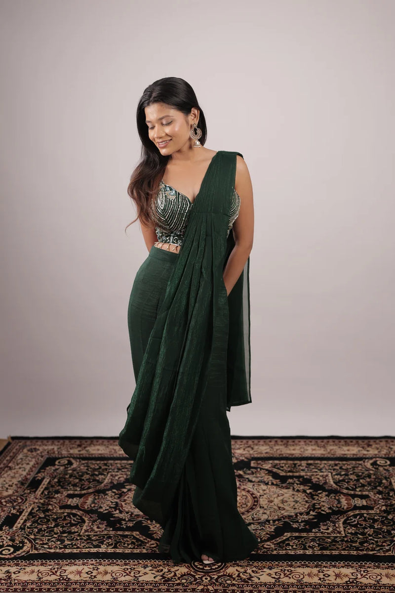 Embellished Fendy Silk Ready-to-Wear Saree