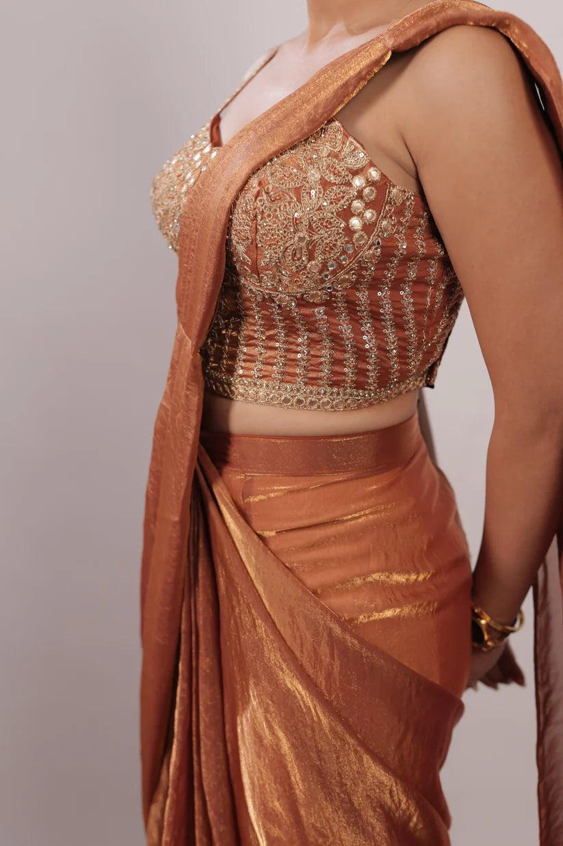 Embellished Fendy Silk Ready-to-Wear Saree