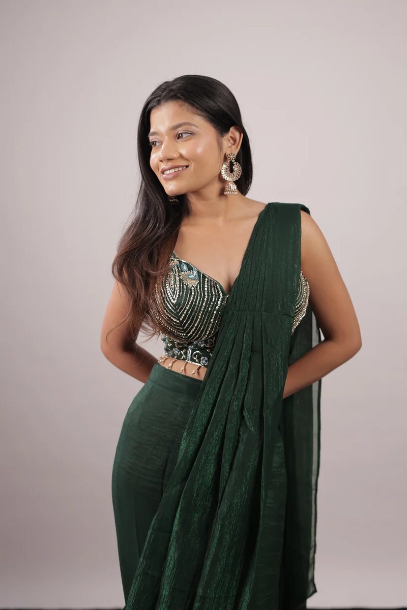 Embellished Fendy Silk Ready-to-Wear Saree