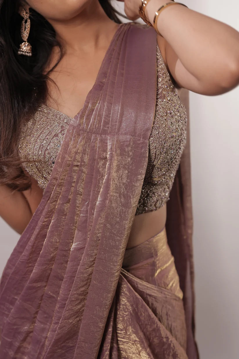 Embellished Fendy Silk Ready-to-Wear Saree