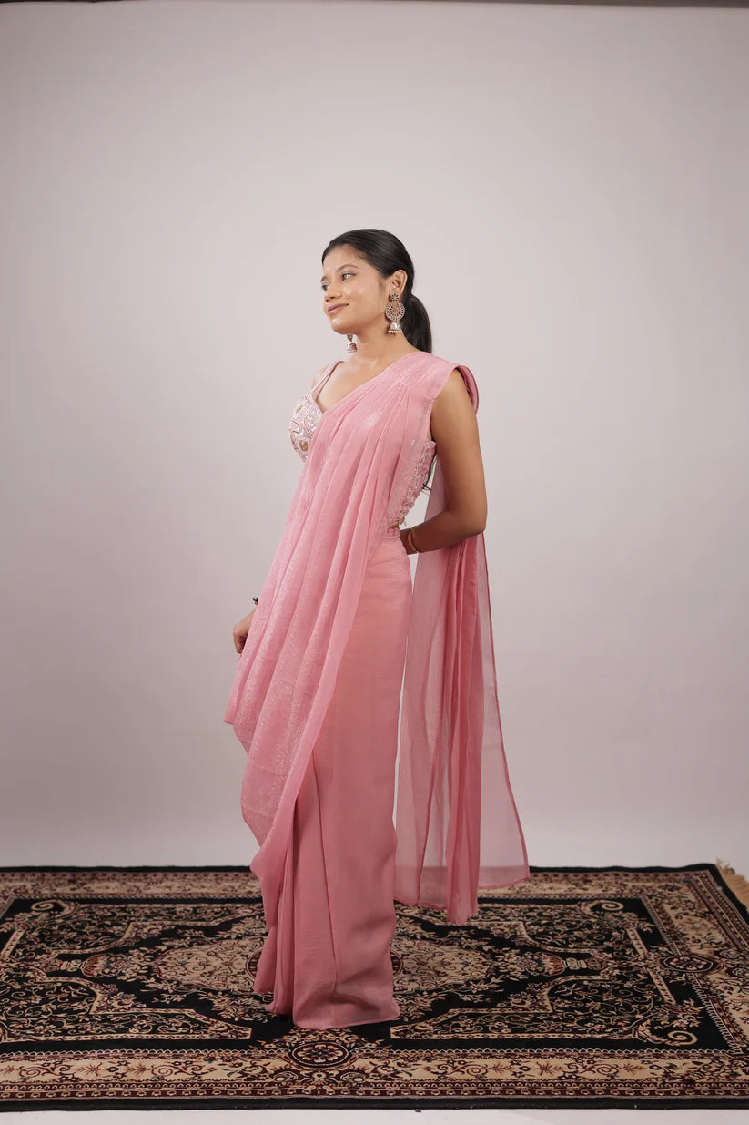Embellished Fendy Silk Ready-to-Wear Saree