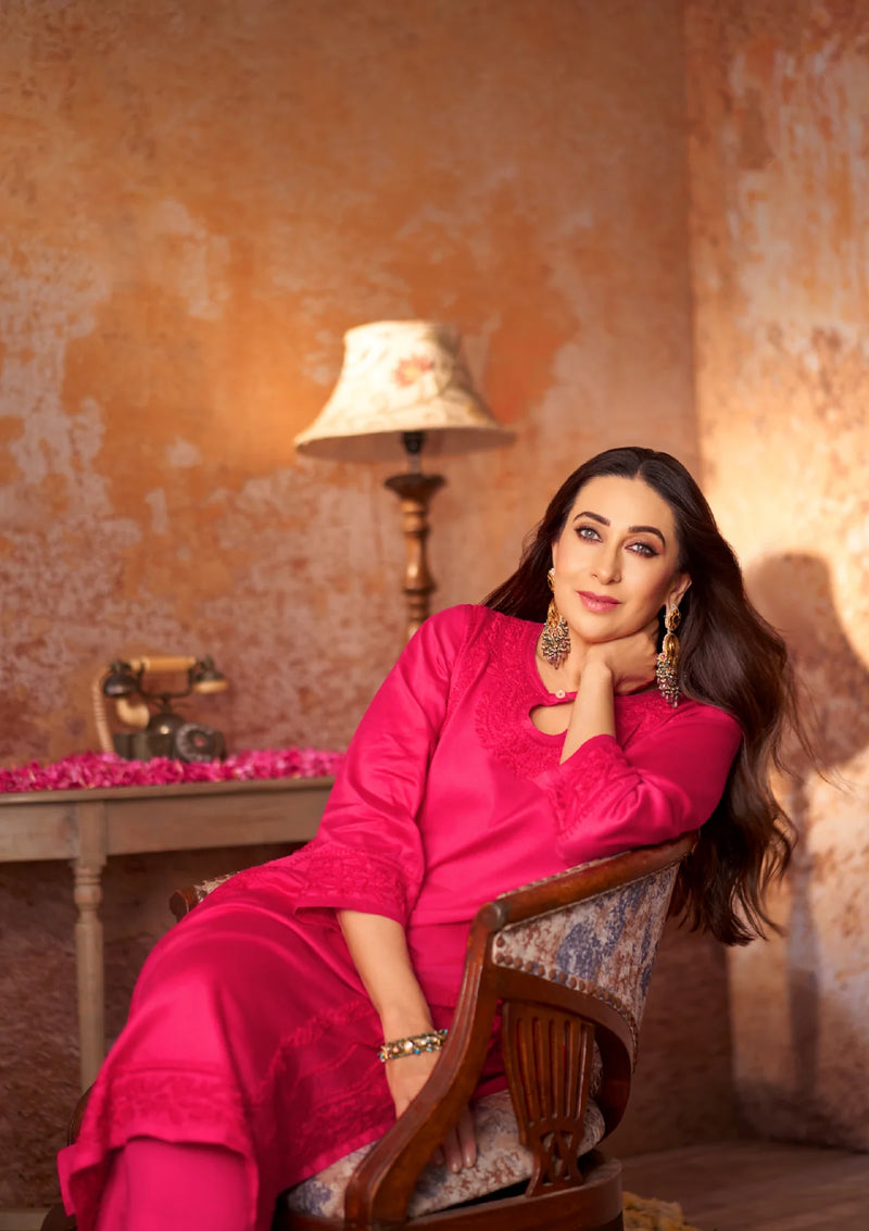 Jaam Silk Chikankari 2PC Kurta Set